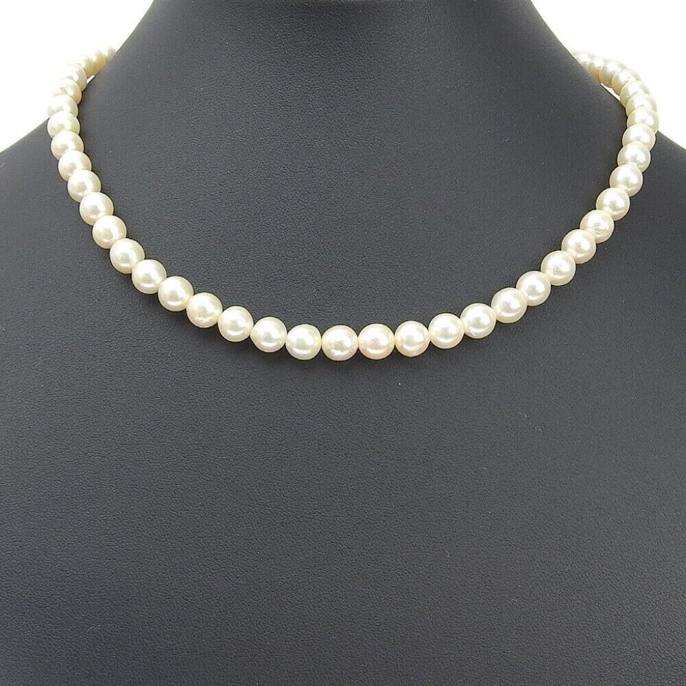 Pearl Necklace6.5～6.9ｍｍ Silver/Pearl 29.2g Women